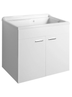 Aqualine ajtós mosdótartó szekrény 78x70x48 cm, fehér 57036