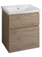 Aqualine Altair 2 fiókos fali mosdótartó szekrény 61,5x44,7