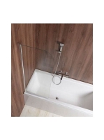 Aqualine VILMA kádparaván, 60x140 cm, króm, transzparent, AQ