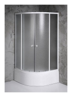 Aqualine Amichetta zuhanykabin matt BRICK üveggel 90x90x150