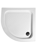 Aqualine AMICA Íves zuhanytálca, 90x90x15 cm, R55 BTTR90 - F