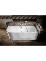 Aqualine Tibera R falhoz illesztehető kád, 170x80cm, akril (