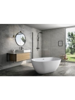 Aqualine Douro szabadonálló akril kád 150x81,5 cm fehér E185