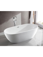 Aqualine Douro akril szabadon álló kád 180x80 cm, fehér E188