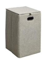 Aqualine Szennyeskosár 35x35x58 cm, szürke, LA3808 - Fürdősz