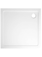 Aqualine Tecmi öntött márvány 80x80 zuhanytálca fehér PQ008