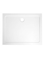 Aqualine Tecmi öntött márvány 100x70 zuhanytálca fehér PQ100
