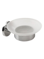 Aqualine SAMBA szappantartó, tejüveg, SB102 - Fürdőszoba - F