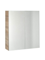 Aqualine Vega tükrös szekrény 80x70x18 cm, platinatölgy VG88