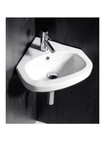 Aqualine Vitroya Sarokmosdó 46x46 cm, VT145 - Fürdőszoba - S