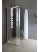 Aqualine Walk-In fix zuhanyfal 90x190 cm, átlátszó üveg WI09