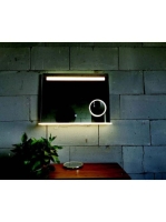 Arezzo design LED okostükör 100x80 kozmetikai tükörrel és vi