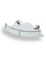Arezzo design BEMETA Omega sarok üvegpolc 25x25 cm AR-104202
