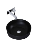 Arezzo design Lorca pultra ültethető mosdó 42 cm, matt feket