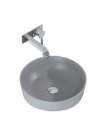 Arezzo design Lorca pultra ültethető mosdó 42 cm, matt ezüst