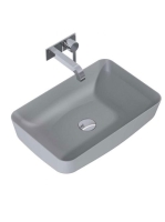 Arezzo design Nomia pultra ültethető mosdó 50 cm, matt ezüst