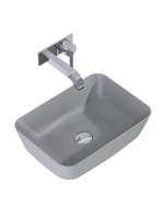 Arezzo design Reni pultra ültethető mosdó 46 cm, matt ezüsts