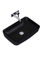 Arezzo design Nomia pultra ültethető mosdó 50 cm, matt feket