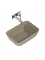 Arezzo design Reni pultra ültethető mosdó 46 cm, matt bézs A