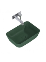 Arezzo design Reni pultra ültethető mosdó 46 cm, matt zöld A