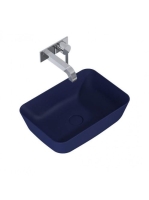 Arezzo design Reni pultra ültethető mosdó 46 cm, matt kék AR