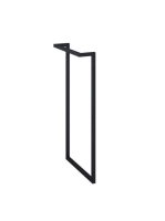 Arezzo design Monterey oldalsó fekete fémkeret törölközőtart