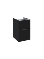 Arezzo design Monterey 40 oldalszekrény 2 fiókkal, matt feke