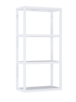 Arezzo design Monterey függőpolc üveggel 40x80 cm, matt fehé