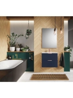 Arezzo design Etna 2 fiókos szekrény mosdóval 60x38,4 rosé a