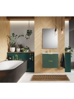 Arezzo design Etna 2 fiókos szekrény mosdóval 60x38,4 arany