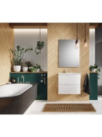 Arezzo design Etna 2 fiókos szekrény mosdóval 80x38,4 fényes