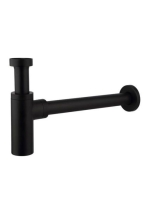 Arezzo design Round matt fekete modsószifon AR-220B - Fürdős