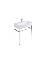 Arezzo design Tampa mosdótál fémlábbal - lefolyó, fehér AR-3