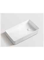 AREZZO design Charlotte kerámia mosdótál 61x34 cm, fehér AR-