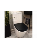 Arezzo design Indiana soft close WC tető, fekete AR-ISCB - F