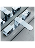 Axor Urquiola 3-lyukú mosdócsaptelep dekorlappal 11040000 -