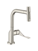 Axor Citterio konyhai csaptelep kihúzható kifolyóval, sBox-s