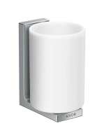 Axor Universal négyszögletes tartó fogkefe pohárral króm/feh