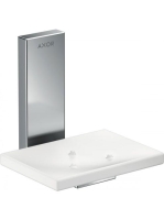 Axor Universal négyszögletes szappantartó króm/fehér 4260500