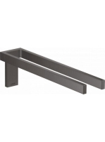 Axor Universal négyszögletes szálcsiszolt fekete króm fix tö