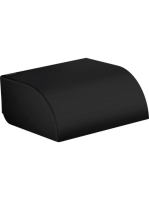 Axor Universal Circular WC papír tartó fedlappal matt fekete