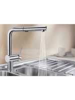 BLANCO Linus-S Vario kihúzható zuhanyfejes magasnyomású moso