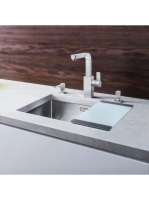 BLANCO Claron 450-U Infino selyemfényű rozsdamentes acél mos