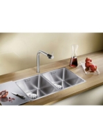 BLANCO Andano 340/340-IF rozsdamentes acél mosogató, selyemf