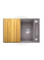 Blanco Axia III 45 S egymedencés gránit mosogató fa vágódesz
