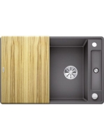 BLANCO Axia III 45 S-F Silgránit mosogató excenterrel, fa vá
