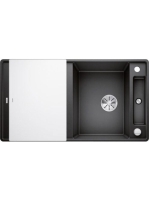 BLANCO Axia III 5 S-F Silgránit mosogató excenterrel, üveg v
