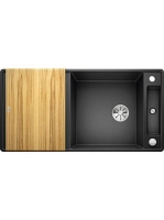 BLANCO Axia III XL 6 S-F Silgránit mosogató excenterrel, fa