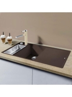 BLANCO Axia III 6 S-F kávé Silgránit mosogató excenterrel, ü