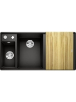 BLANCO Axia III 6 S-F fekete Silgránit mosogató excenterrel,